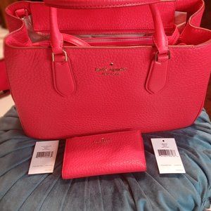 Valentine's Red Kate Spade Purse & Slim Bifold Wallet